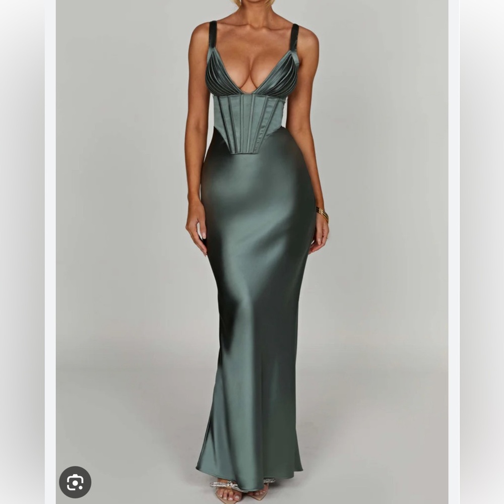 Babyboo green corset dress. Never worn. Size XS.